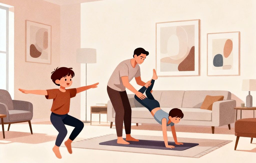 Przewodnik po domowym treningu dla rodziny